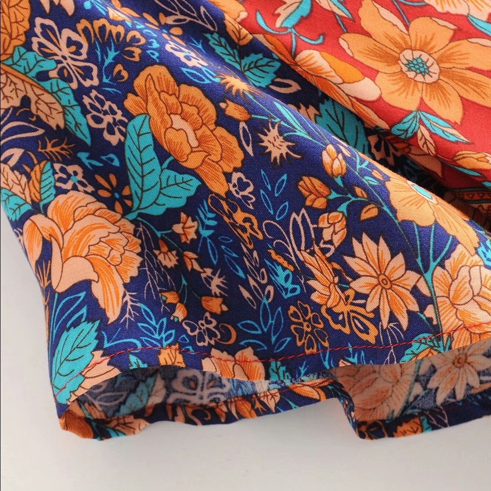 Boho Chic Vintage Floral Wrap Dress🎉RESTOCKED🎉 - Picture 11 of 16